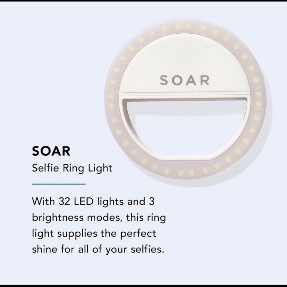 Soar Clip-On Selfie Ring Light